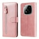 thumbnail image 1 of Funda con Cremallera para Xiaomi Poco X7 5G, Carcasa Cartera de Cuero PU con Soporte y Tarjetero, 1 of 5