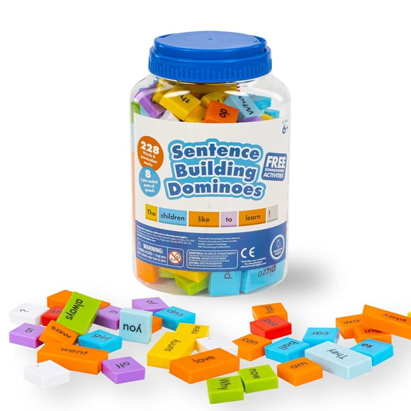 Juego de dominó Sentence Building Educational Insights, 114 piezas