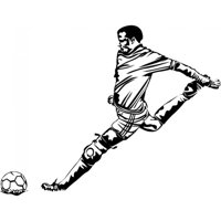 Rienda Libre Graphics - Decomural Football Goal Footballer Sports Ws-17632