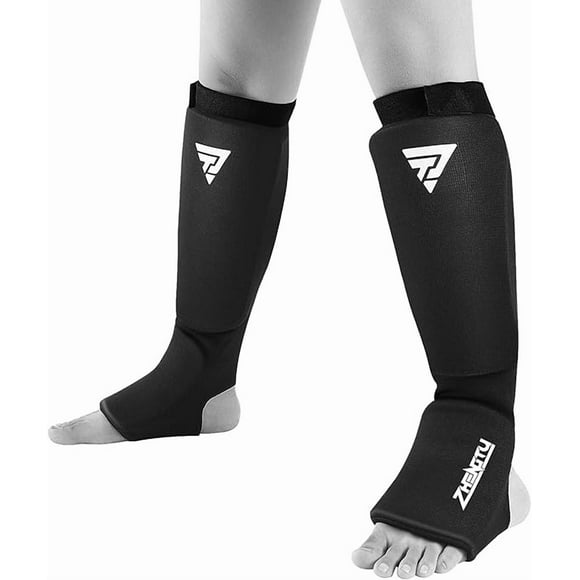 Canillera Gel Impact Negro Para Artes Marciales Talla L