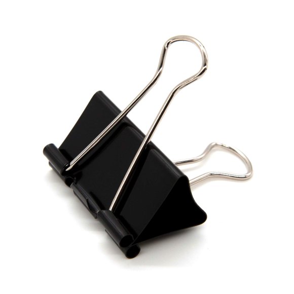 Pinzas para Carpeta DSTELIN Ancho 41 mm Paquete de 24 Negro