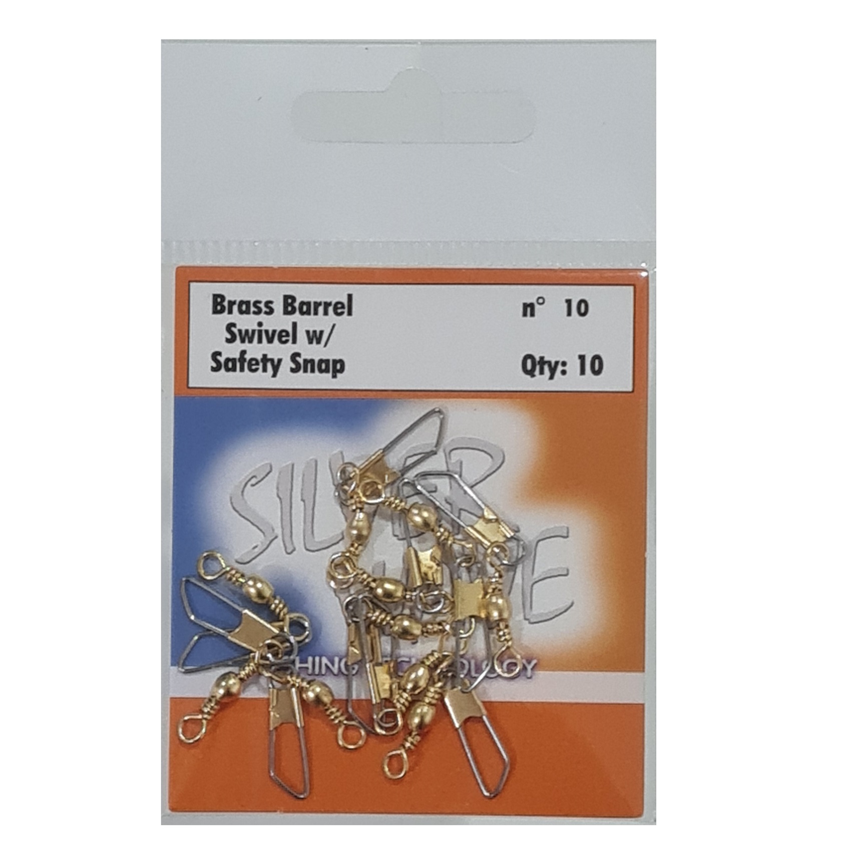 Silver Wave - Destorcedor Con Snap Para Pesca Bronce #10 Sobre Con 10 Unid