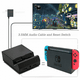 thumbnail image 2 of Estación de acoplamiento profesional compatible con Nintendo Switch con salida HDMI 4K a 60 Hz, concentrador USB de 3 puertos, adaptador Ethernet y carga PD de 65 W - Diseño compacto-Negro, 2 of 8