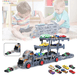 thumbnail image 3 of Auto Juguete Miniatura Camiones Plegable +8 Coches Aleación Gris, 3 of 3