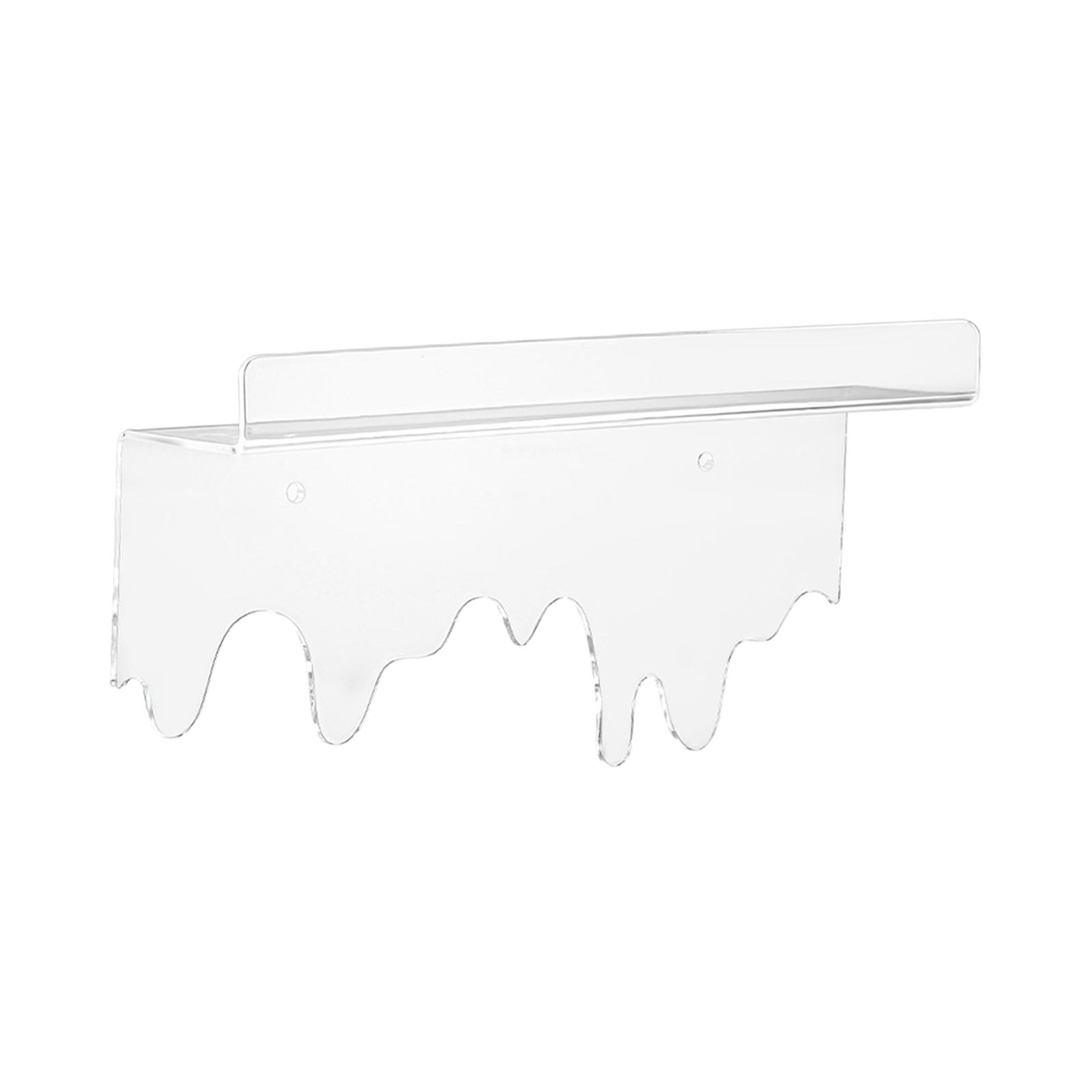 Bothyi - Estante De Pared Flotante Acrílico 12 ""Transparente Para Sala De Estar Cocina Baño Agua Corriente