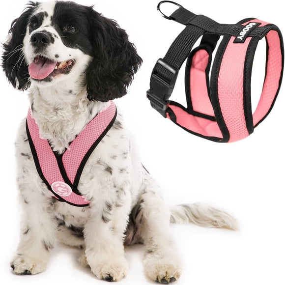 Arnés Gooby Comfort X Head en rosa para perros pequeños