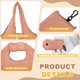 thumbnail image 3 of Uxcell 4 Paquete de Bolsa de Viaje Plegable con Asas, Bolsas de Compras Reutilizables de Tela de Poliéster Ligera, Bolsa de Compras Lavable para Mujeres y Hombres Viaje Playa Almacenamiento, Rosa, 3 of 7