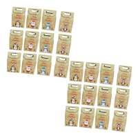 Bothyi - 24X Bolsas De Papel Kraft Navideñas Sacos Para Fiestas Navideñas Favor De Fiesta