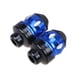 thumbnail image 5 of CNC Moto Horquilla Delantera Cup Frame Slider Crash Guard Protector Blue, 5 of 5