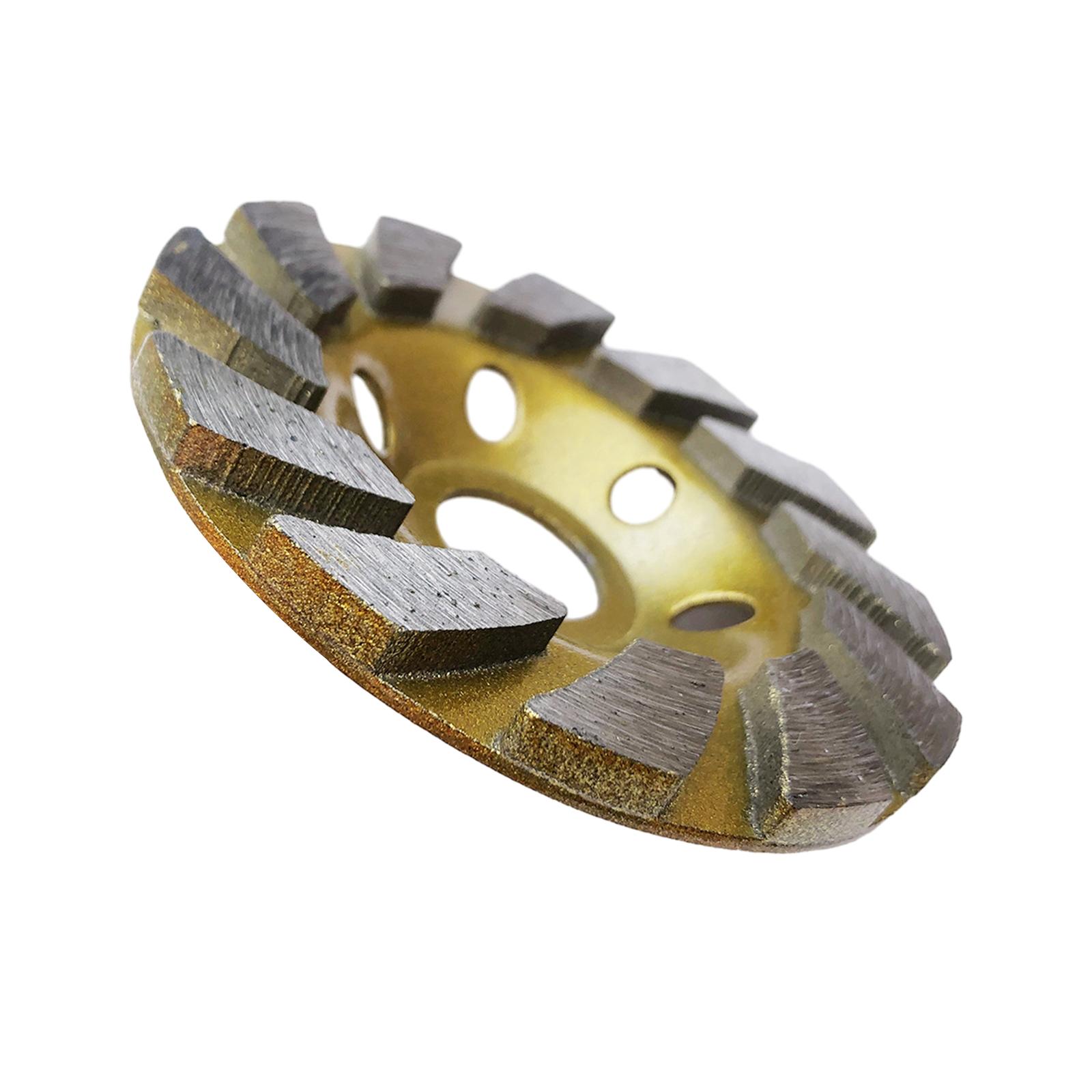 Ioensy - Muela De Copa De Diamante De 4 Pulgadas, Copa De Diamante Para Amoladoras Angulares, Carpintería, 16 Agujeros