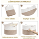 thumbnail image 5 of Canasto Ropa Sucia Cesta Para Juguetes Organizador Con Asa, 5 of 6