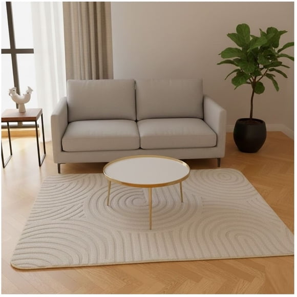 Alfombra 200x240 beige relive texturizado suave moderna elagante mp