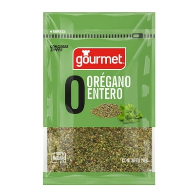 Orégano Entero Natural Bolsa 20 G Gourmet
