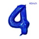 thumbnail image 2 of Corona con forma de globo, número 4, láser, azul, 40 pulgadas, para cuarto cumpleaños, 2 of 4