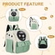 thumbnail image 4 of Uxcell 1Pcs 14.17" Mochila para Mascotas Ventilada de Tela Oxford para Perros Gatos Animales Pequeños Verde Destinada para Senderismo Camping, 4 of 7
