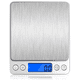 thumbnail image 5 of Báscula de cocina digital, báscula de letras, báscula doméstica, báscula fina con función de tara 3 kg x 0,1 g con pantalla LCD, plataforma de acero inoxidable, 5 of 8