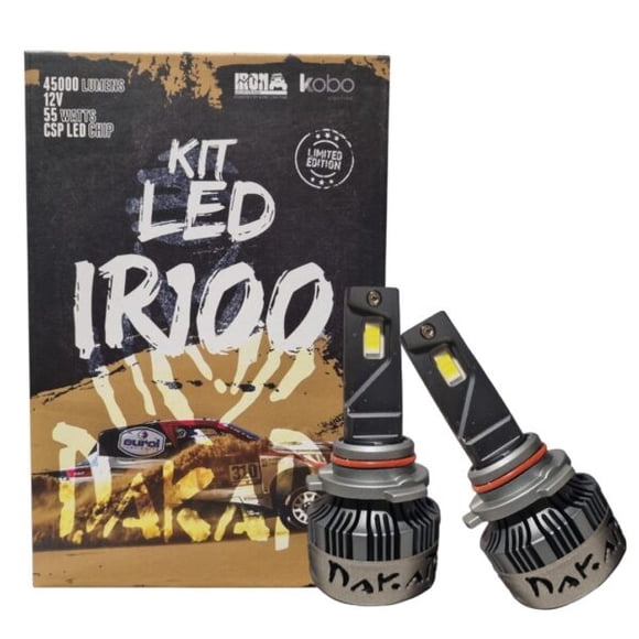 Kit Ampolletas LED IR100 HB4 9006 Dakar 45.000 Lúmenes, 55W, Chip CSP
