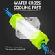 thumbnail image 3 of 130W DC 12V IP68 Aluminio Impermeable de Alta Potencia Brillante Atrayentes de Pez para Barco Señuelo Verde Luces de Pesca Sumergibles LED Submarinas para por la Noche Snook Crappie con Clips de B..., 3 of 7