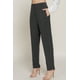 thumbnail image 2 of Saronite Pantalones Largos Elásticos Premium de Cintura Alta con Detalle de Pinzas, Color Carbón Jaspeado (para Mujer), 2 of 4