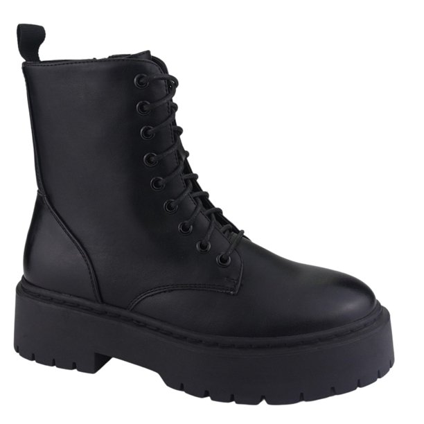 Botin Chalada Mujer 38-Rust-2 Negro Plataforma