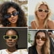 thumbnail image 2 of Gafas de sol Tskestvy Retro Vintage Small Square 90s para mujer, 2 of 3