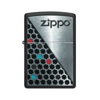 Zippo - Encendedor Hexagon Design Negro Zp48709