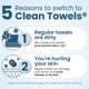 thumbnail image 5 of Toallas faciales desechables Clean Skin Club Clean Towels® XL, 5 of 9