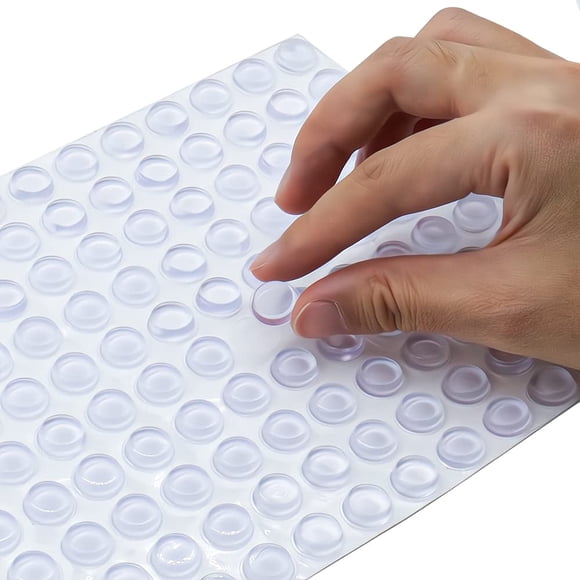 Topes adhesivos transparentes para puertas de gabinete covercorner, 250 piezas, 12,7 mm