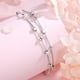 thumbnail image 4 of Pulsera Plata Fina 925 Elegante Cuentas De Estrellas Regalo plateado Talla única, 4 of 9