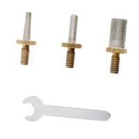 Magideal - Cabeza De Broca De Molinillo De Diamante De Vidrio Resistente Con Llave Para La Perforación De Vidrio De Colores