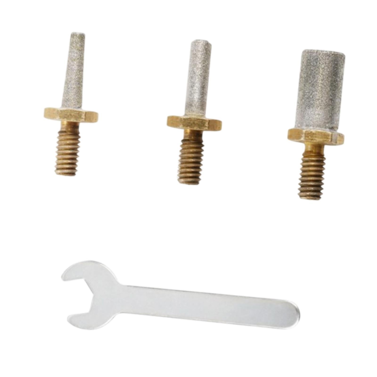 Magideal - Cabeza De Broca De Molinillo De Diamante De Vidrio Resistente Con Llave Para La Perforación De Vidrio De Colores