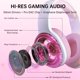 thumbnail image 4 of Auriculares AOC Inalámbricos Gaming Rosa RGB 45 h BT 5.4, 4 of 9