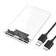 thumbnail image 2 of Caja de disco duro externo de 2,5 pulgadas Caja 5 USB 3.1 , Claro, 2 of 5