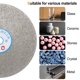 thumbnail image 5 of Disco de Lapeado Plano de Diamante Uxcell 6" x 1/2" Eje 60 Grit Rueda de Molienda, 5 of 6