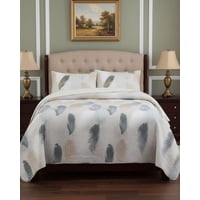 Imac Hogar - Cubrecama Quilt Con Sherpa 2 Plaza 230 Cm X 250 Cm