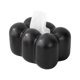 thumbnail image 2 of Caja Porta Papel Higiénico Práctico Lindo Para Mesita De Noche Mesa Sala De Estar Negro, 2 of 4