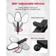 thumbnail image 3 of KEMIMOTO Adventure Motorcycle Mirrors M8 M10 Bolt Handlebar, 3 of 3