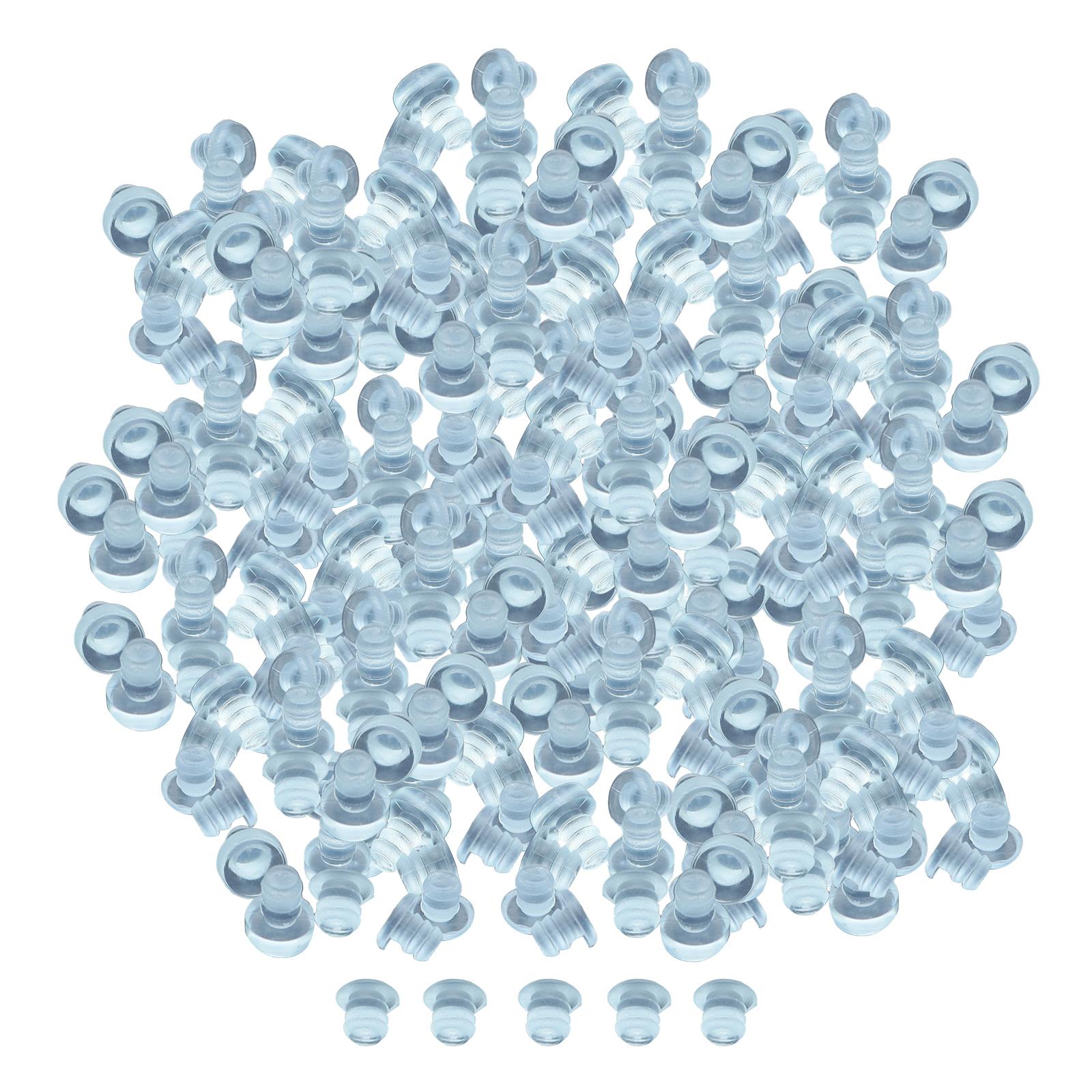 Bothyi - 500 Uds. De Parachoques De Vástago De Goma, Tornillos, Tapones Para Agujeros, Almohadillas Para Muebles De Puerta, Exteriores, 5Mm