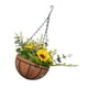 thumbnail image 5 of Flores artificiales colgantes en cesta, macetero con arreglo de flores de imitación, decoración de primavera para Patio, decoración interior y balcón Estilo D, 5 of 5