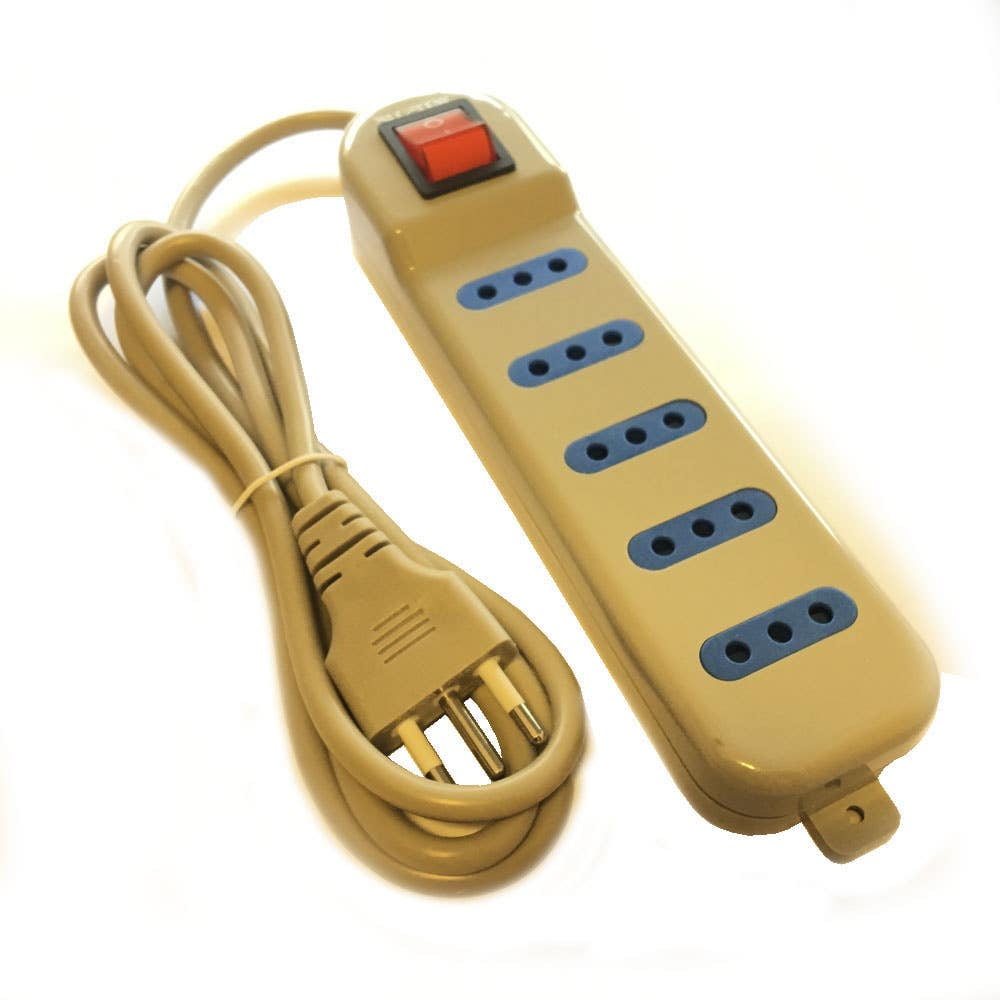 Royaltech - Alargador 5mts / 5 Tomas, Gris