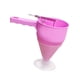 thumbnail image 3 of Dispensador de con soporte para hacer herramientas de cocina dispensador de embudo bolas de pulpo herramientas para hornear postre Takoyaki Waffl Rosado, 3 of 5