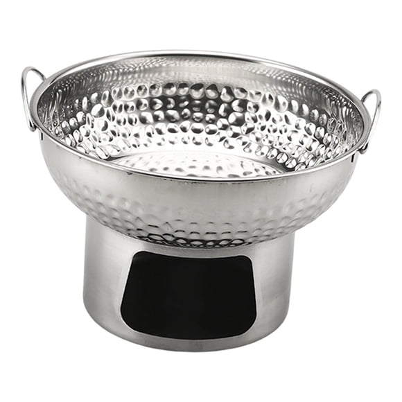Olla Caliente Tailandesa Tom Yum De 7 Pulgadas, Resistente, Portátil Y Plateada, Para Fiestas Y Eventos Al Aire Libre