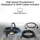 thumbnail image 5 of Estación de acoplamiento Thunderbolt Dell WD19TB con adaptador de corriente alterna de 180 W, 5 of 8