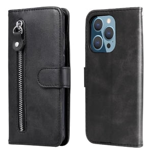 Gangxun - Funda Con Cremallera Para Iphone 13 Pro, Carcasa Cartera De Cuero Pu Con Soporte Y Tarjetero