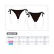 thumbnail image 3 of Bikini mujer calzón clásico con amarras estampado turquesa, 3 of 3