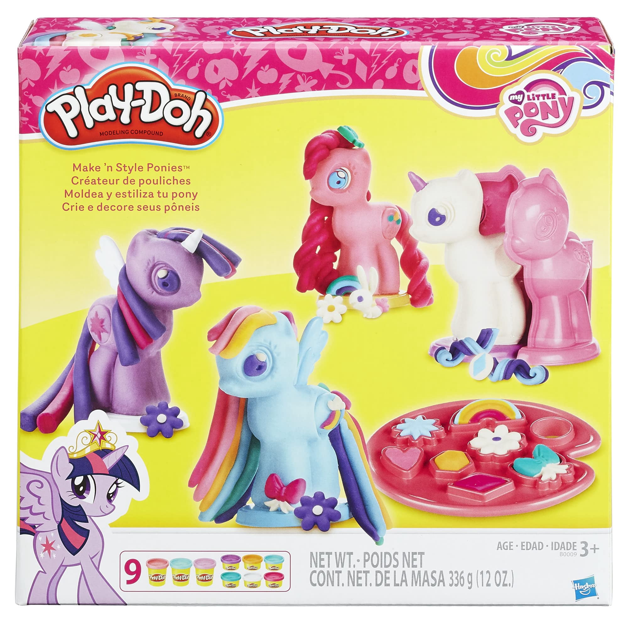 Play-doh - Ponis My Little Pony Make N Style Con 9 Latas