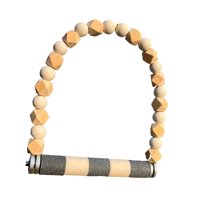 Ioensy - Columpio De Madera Para Pájaros, Jaula Para Loros, Columpio Colgante Para Periquitos, Cacatúas, Loros, Color Gris