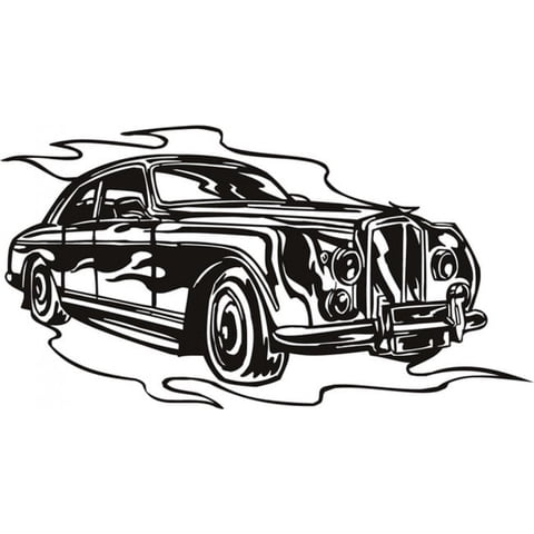 Rienda Libre Graphics - Decomural Hot Rod Car Vehicle Transport Ws-17865