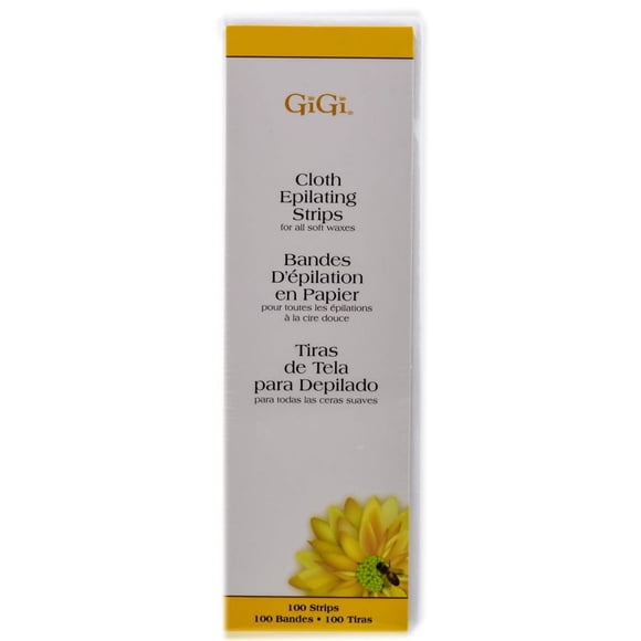 Tiras depiladoras de tela Gigi Wax para todas las ceras blandas, 100 tiras
