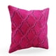thumbnail image 1 of Cojín Plutus Brands de piel sintética con diamantes, fucsia, morado, 1 of 7